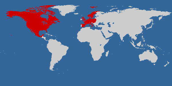 Countries I've visited.